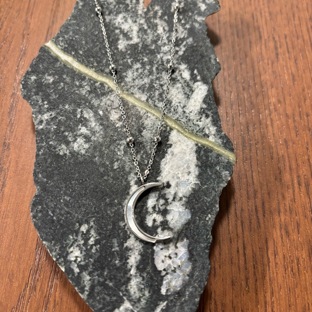 Marlu Silver Moon Necklace